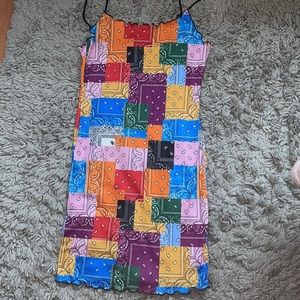 Bandana print dress